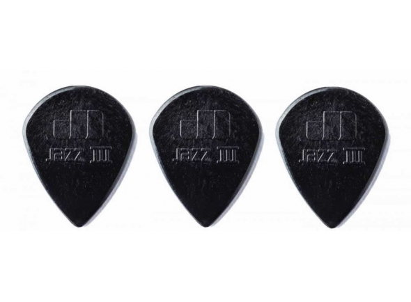 Dunlop Nylon JAZZ III XL Preto SC 3 UN Dunlop Nylon JAZZ III XL Preto SC 3 UN
